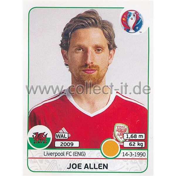 EM 2016 - Sticker 190 - Joe Allen