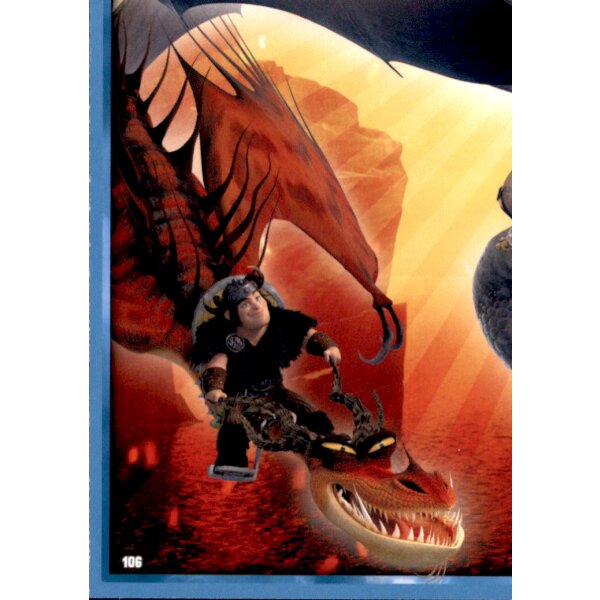 106 - Drachenzähmen leicht gemacht 2 - Puzzlekarte - Dragons 3 - Die geheime Welt