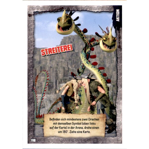118 - Streiterei - Aktionskarte - Dragons 3 - Die geheime Welt