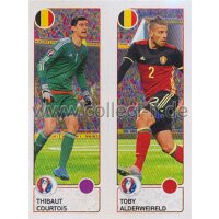 EM 2016 - Sticker 486 - Thibaut Courtois - Toby Alderweireld