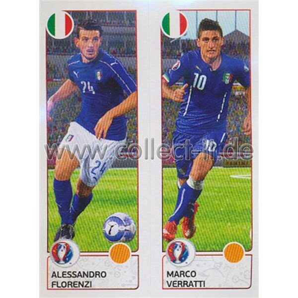 EM 2016 - Sticker 494 - Alessandro Florenzi - Marco Verratti