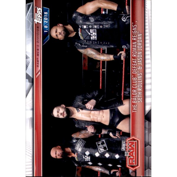 Karte 20 - Roman Reigns, Seth Rollins & Jason Jordan - Raw - WWE Champions 2019