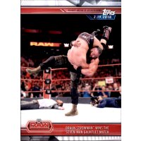 Karte 27 - Braun  Strowman Gauntlet Match - Raw - WWE...