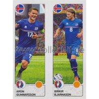 EM 2016 - Sticker 607 - Aron Gunnarsson - Birkir Bjarnason