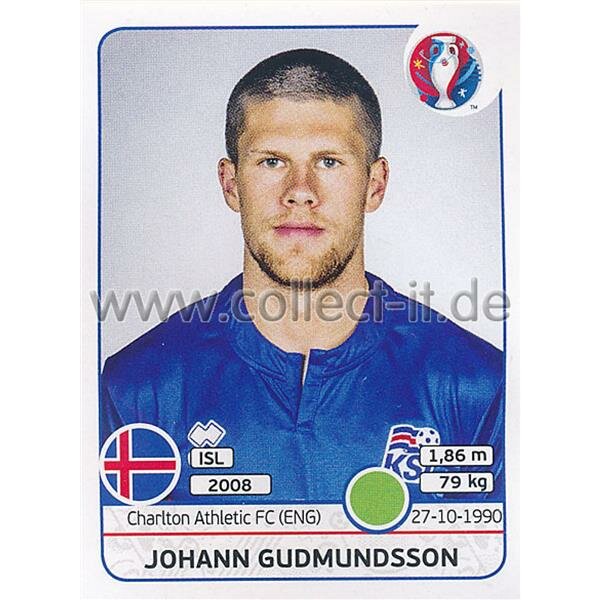 EM 2016 - Sticker 624 - Johann Gudmundsson