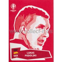 Panini EM Euro 2016 Sticker Coca Cola - 12 - Lukas Podolski