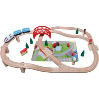 Beeboo Eisenbahn-Spielset 50-teilig