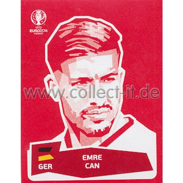 Panini EM Euro 2016 Sticker Coca Cola - 19 - Emre Can