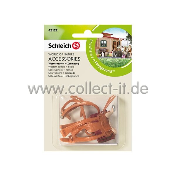 Schleich 42122 Horse Club - Westernsattel + Zaumzeug