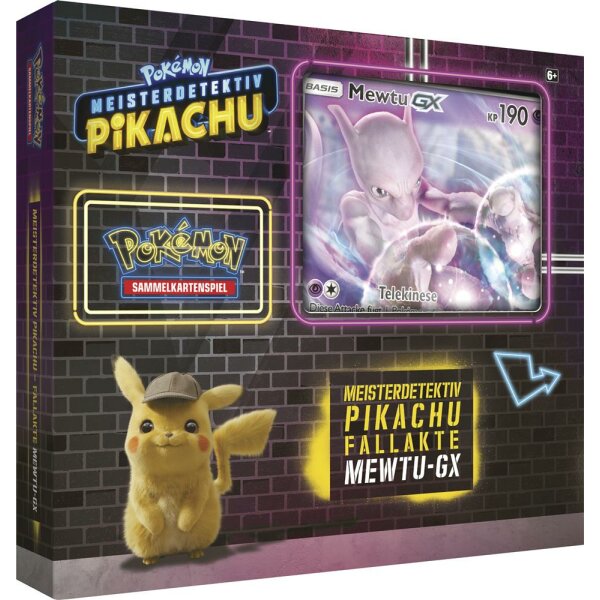 Meisterdetektiv Pikachu - Fallkarte Mewtu GX - Deutsch