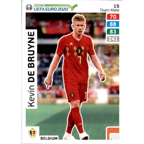 Karte 15 - Road to EURO EM 2020 - Kevin de Bruyne - Team Mate