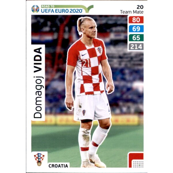 Karte 20 - Road to EURO EM 2020 - Domagoj Vida - Team Mate