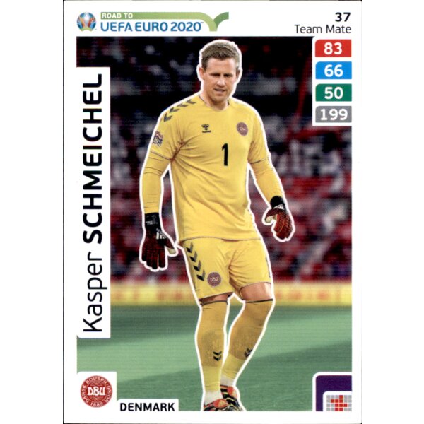 Karte 37 - Road to EURO EM 2020 - Kasper Schmeichel - Team Mate