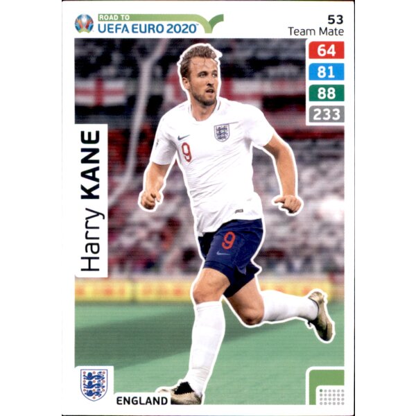 Karte 53 - Road to EURO EM 2020 - Harry Kane - Team Mate