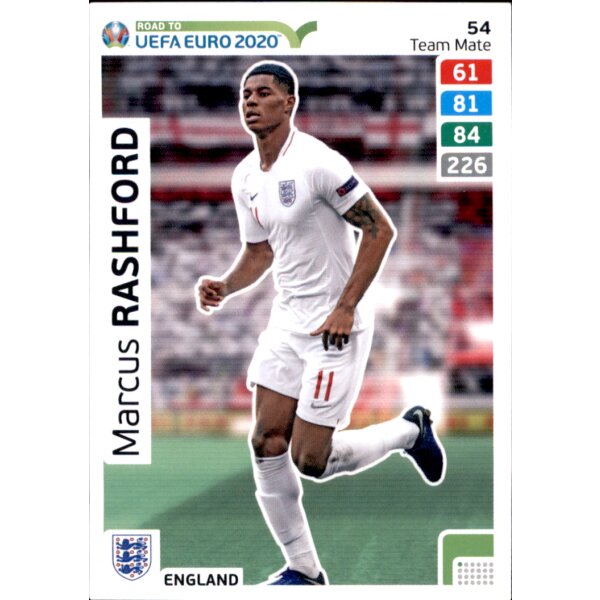 Karte 54 - Road to EURO EM 2020 - Marcus Rashford - Team Mate