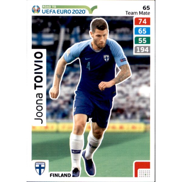 Karte 65 - Road to EURO EM 2020 - Joona Toivio - Team Mate