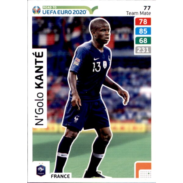 Karte 77 - Road to EURO EM 2020 - Ngolo Kante - Team Mate