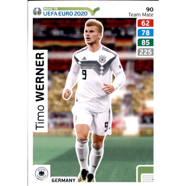 Karte 90 - Road to EURO EM 2020 - Timo Werner - Team Mate