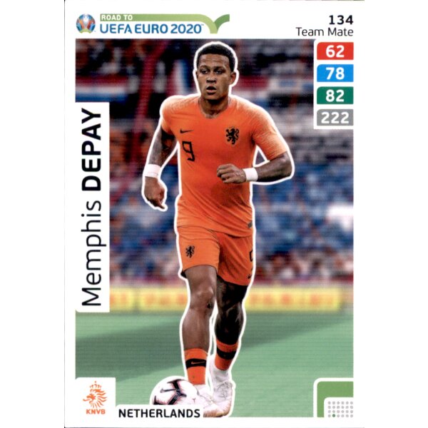 Karte 134 - Road to EURO EM 2020 - Memphis Depay - Team Mate