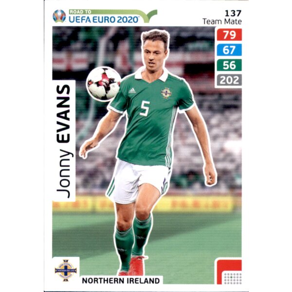 Karte 137 - Road to EURO EM 2020 - Jonny Evans - Team Mate