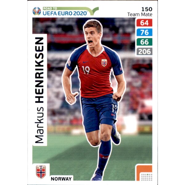 Karte 150 - Road to EURO EM 2020 - Markus Henriksen - Team Mate