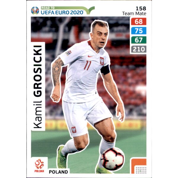 Karte 158 - Road to EURO EM 2020 - Kamil Grosicki - Team Mate