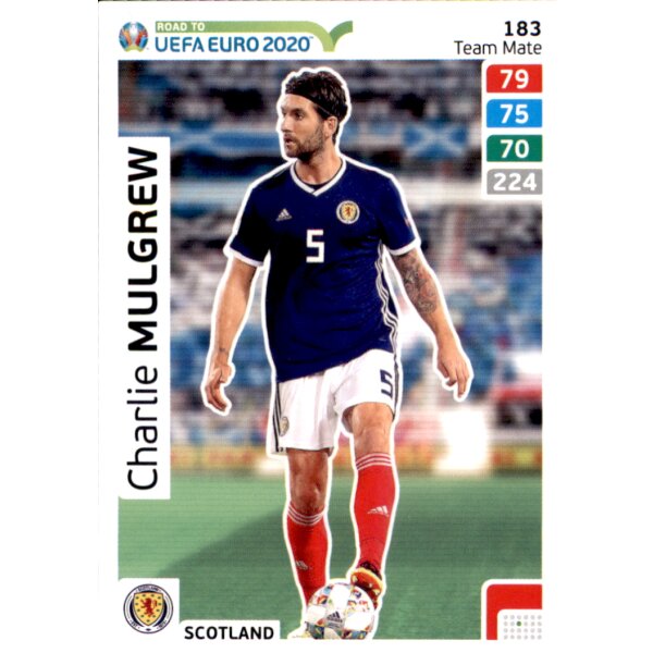 Karte 183 - Road to EURO EM 2020 - Charlie Mulgrew - Team Mate