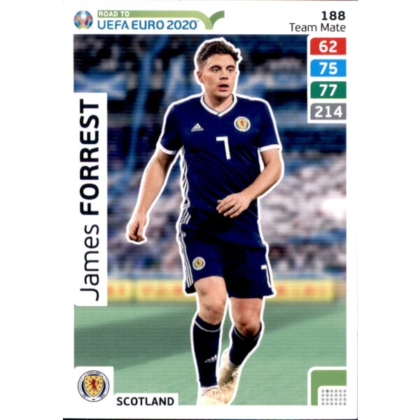 Karte 188 - Road to EURO EM 2020 - James Forrest - Team Mate