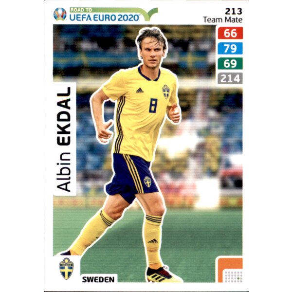 Karte 213 - Road to EURO EM 2020 - Albin Ekdal - Team Mate
