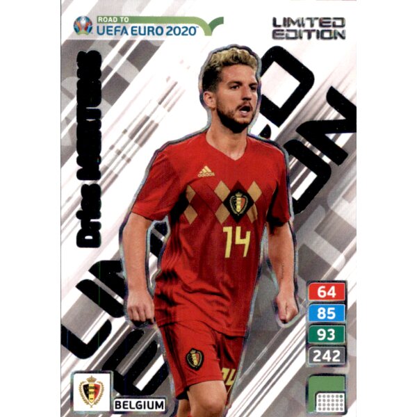 Karte LE23 - Road to EURO EM 2020 - Dries Mertens - Limited Edition