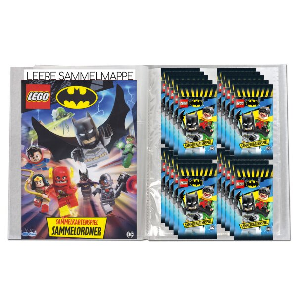 LEGO Batman 2019 - Trading Cards - 1 leere Sammelmappe + 20 Booster - Deutsch