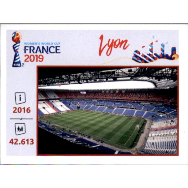 Frauen WM 2019 Sticker 11 - Parc Olympique Lyonnais - Orte und Stadien