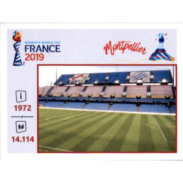 Frauen WM 2019 Sticker 13 - Stade de la Mosson - Orte und Stadien