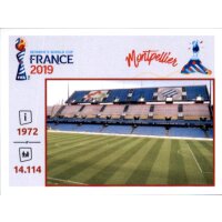 Frauen WM 2019 Sticker 13 - Stade de la Mosson - Orte und...