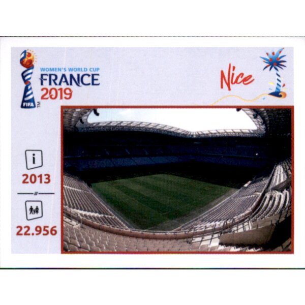 Frauen WM 2019 Sticker 15 - Allianz Riviera - Orte und Stadien