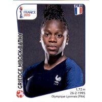 Frauen WM 2019 Sticker 28 - Griedge Mbock Bathy - Frankreich