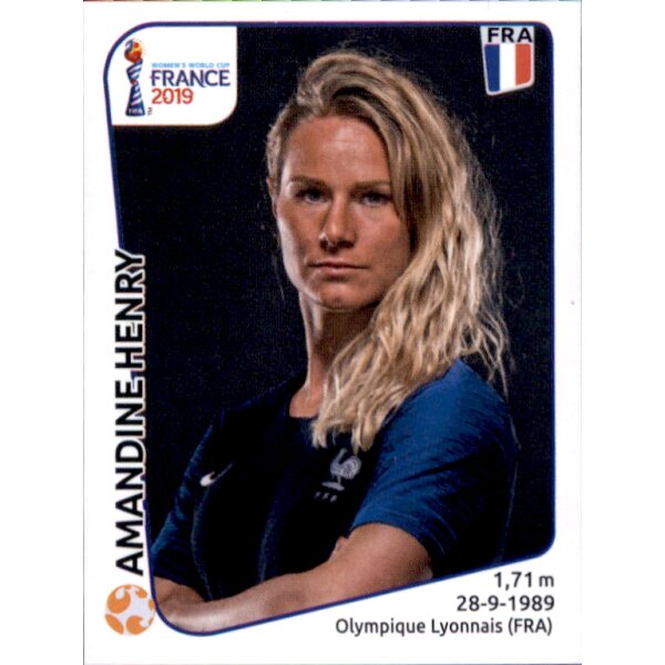 Frauen WM 2019 Sticker 34 - Amandine Henry - Frankreich