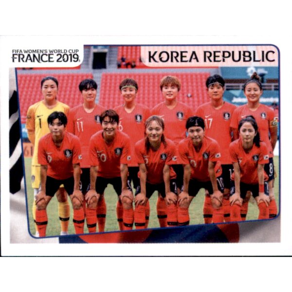 Frauen WM 2019 Sticker 44 - Team - Südkorea