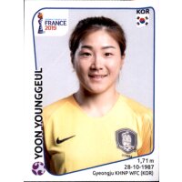 Frauen WM 2019 Sticker 45 - Yoon Younggeul - Südkorea