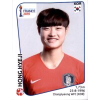 Frauen WM 2019 Sticker 46 - Hong Hyeji - Südkorea