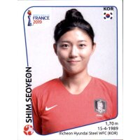 Frauen WM 2019 Sticker 51 - Sim Seoyeon - Südkorea