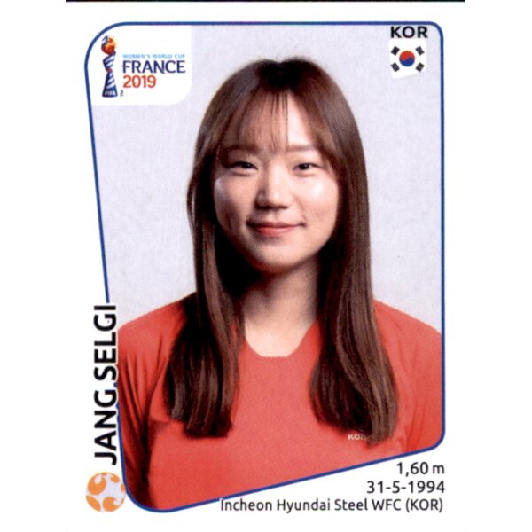 Frauen WM 2019 Sticker 52 - Jang Selgi - Südkorea