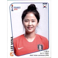 Frauen WM 2019 Sticker 54 - Lee Mina - Südkorea