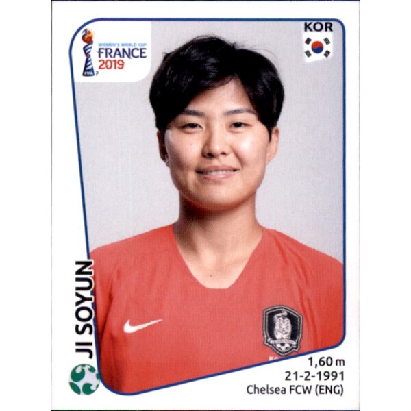 Frauen WM 2019 Sticker 58 - Ji Soyun - Südkorea