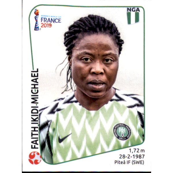 Frauen WM 2019 Sticker 86 - Faith Ikidi Michael - Nigeria