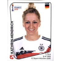 Frauen WM 2019 Sticker 105 - Kathrin Hendrich - Deutschland