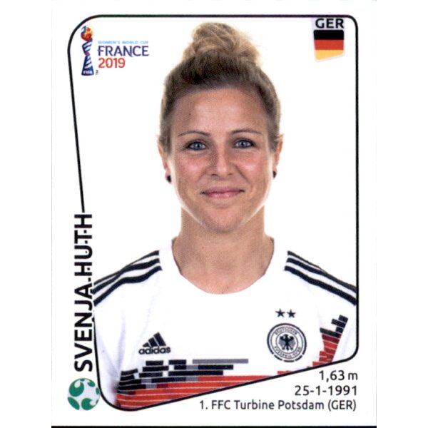 Frauen WM 2019 Sticker 116 - Svenja Huth - Deutschland