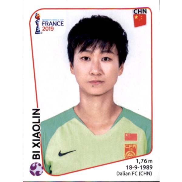 Frauen WM 2019 Sticker 121 - Bi Xiaolin - China