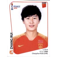 Frauen WM 2019 Sticker 131 - Zhang Rui - China