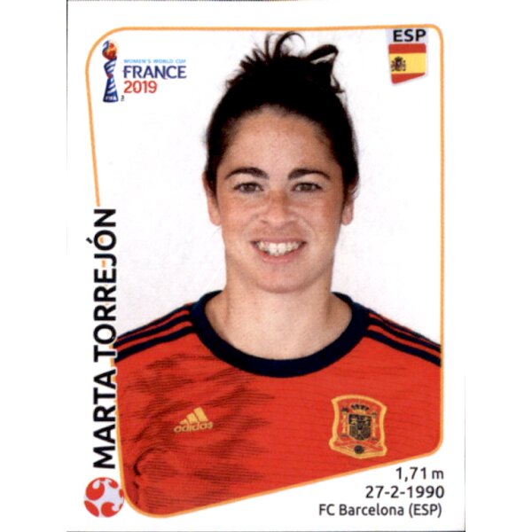 Frauen WM 2019 Sticker 142 - Marta Torrejon - Spanien